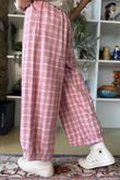 Patrick Plaid Brushed Cotton Demi Bloom Pant Foxglove